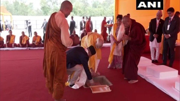 PM Modi lays foundation stone of Nepal's Centre for Buddhist culture & heritage