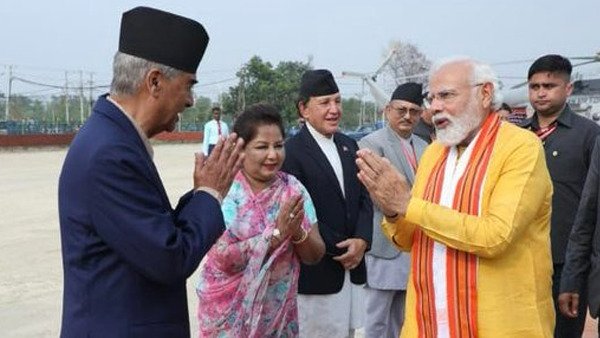 Nepal PM thanks PM Modi for visiting Lumbini on Buddha Purnima