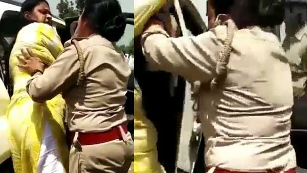 'Main nahi girungi': ‘Drunk’ official gives UP cop hard time; Probe on after video goes viral