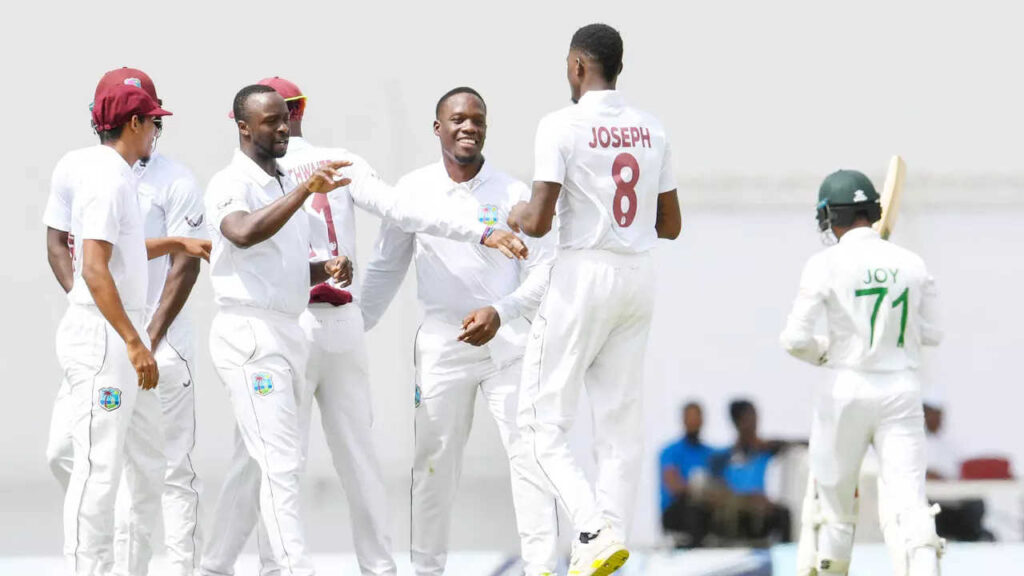 1st Test: Bangladesh crash to 103 all out as WI dominate