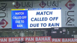 5th T20I: Rain forces washout as India-South Africa series ends 2-2