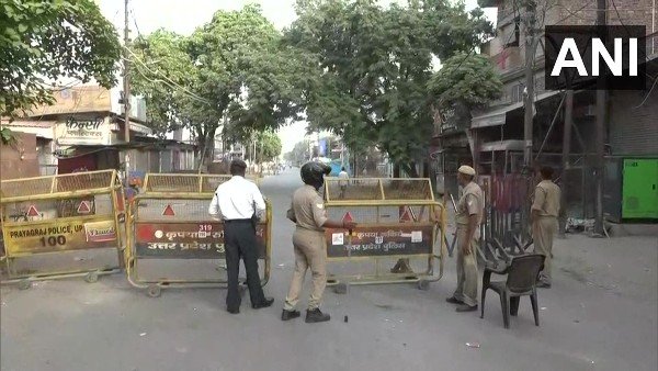 Prophet remark row: Police deployment continues in Prayagraj where a protest broke out yesterday