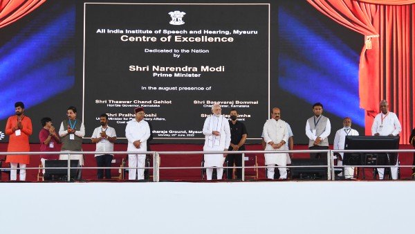 PM Modi lays foundation stone of Coaching terminal at Mysuru's Naganahalli station