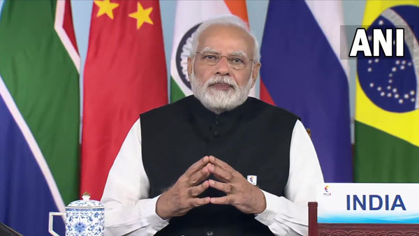 PM Modi addressing BRICS Summit