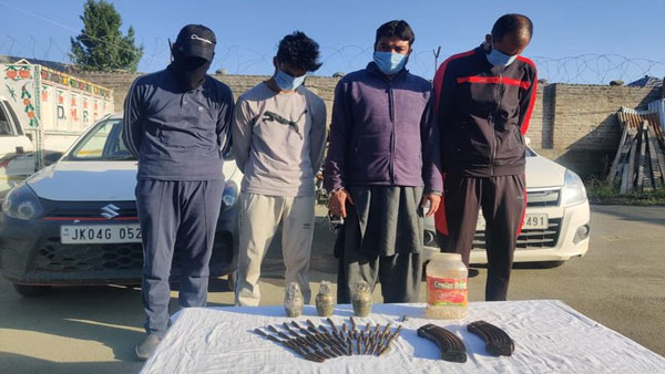 J&K: Police bust Lashkar-e-Taiba narco-terror funding module in Budgam; 4 arrested