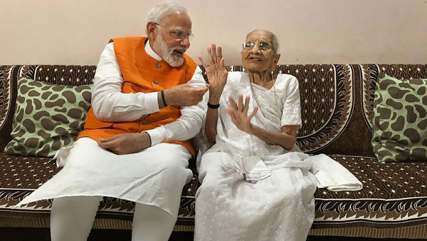 Gandhinagar road named after PM Modi's mother Hiraba as she turns 100 on June 18