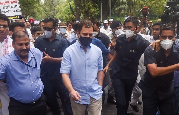 Congress' protest in pics over ED summons to Rahul Gandhi