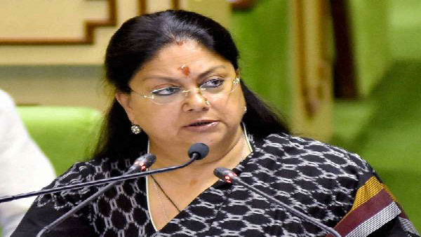 Raje takes a dig on Congress and development