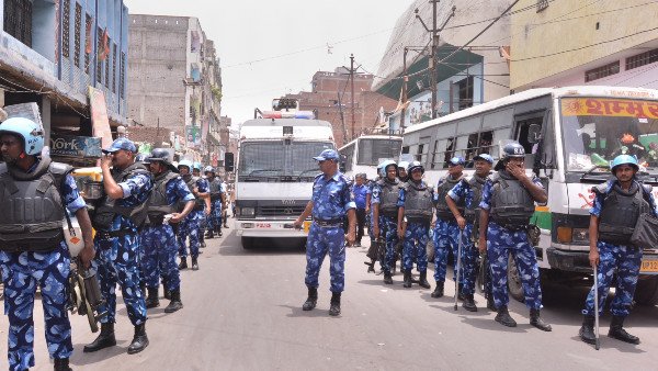 Ahead of Friday prayers security upped in violence Kanpur