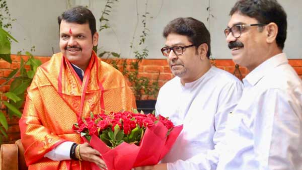 Maha Dy CM Devendra Fadnavis meets Raj Thackeray