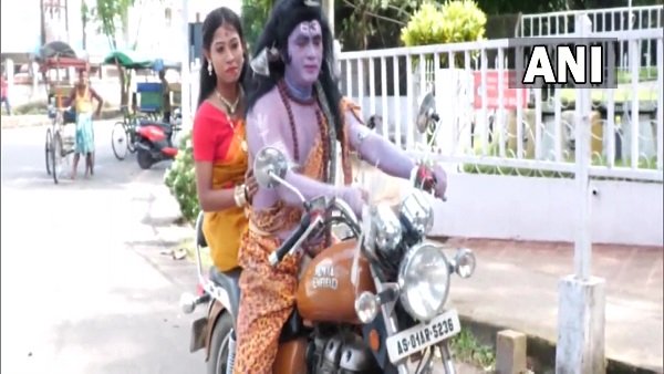 Assam man arrested for dressing up as Lord Shiva for street play on price hike