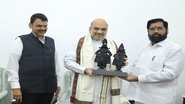 Maha CM Shinde, Fadnavis meet Amit Shah