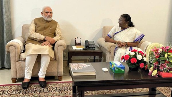 PM Modi congratulates President-elect Draupadi Murmu, says 'her record victory augurs well for our democracy'