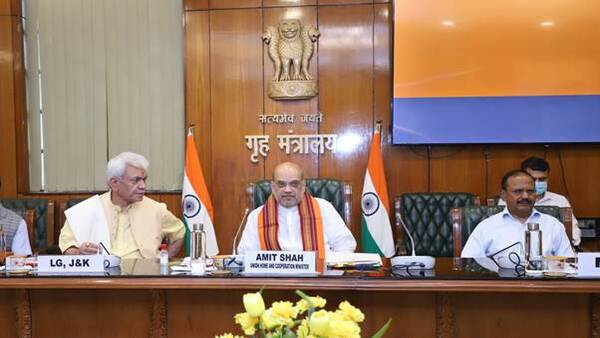 Home Minister Amit Shah chairs high-level review meeting on security situation in J&K