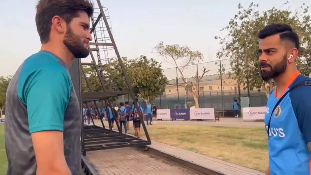 Watch: Virat Kohli interacts with injured Shaheen Afridi