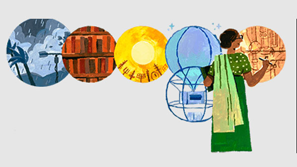 Google Doodle celebrates 104th birthday of "Weather Woman Of India" Anna Mani