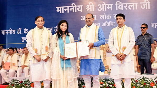 Fix goals work hard: Speaker Om Birla’s advise to students