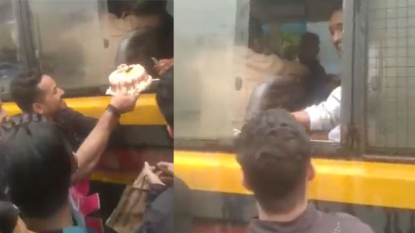 Video of Murder accused cutting cake inside Maharashtra police van goes viral