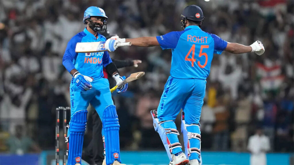 2nd T20I: Rohit guides India to series-levelling win over Australia