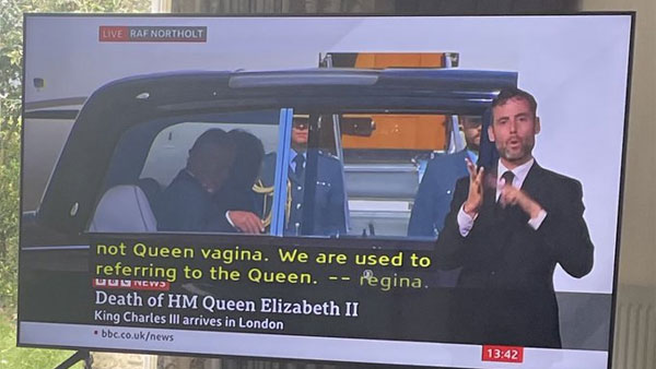 Oops… An award BBC goof up amidst coverage of Queen Elizabeth