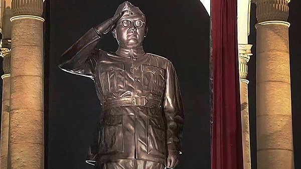 PM Modi unveils statue of Netaji Subhas Chandra Bose