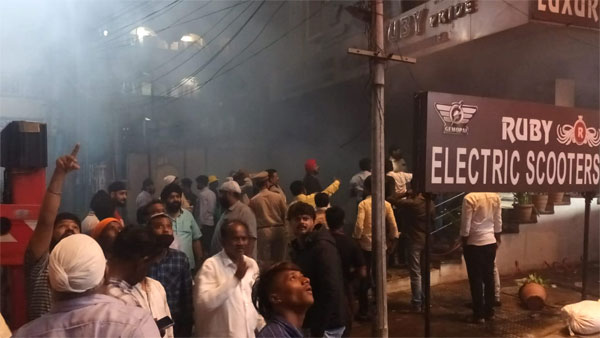 Hyderabad: Major fire at electric bike showroom in Secunderabad, 8 dead