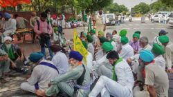 Massive night traffic jam on highway near Kurukshetra as farmers hold protest in Haryana