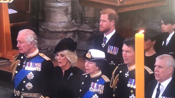 Prince Harry doesn’t sing anthem at Queen’s funeral: Watch