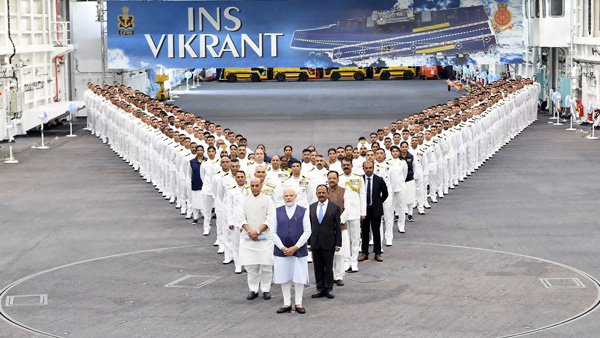 In pics: PM Modi commissions India's first indigenous aircraft carrier INS Vikrant