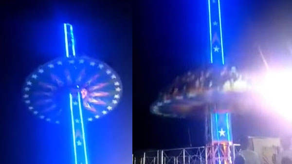 Joyride turns into horror as swing crashes down 50 feet at Mohali fair; 5 children among 10 hurt | Viral video