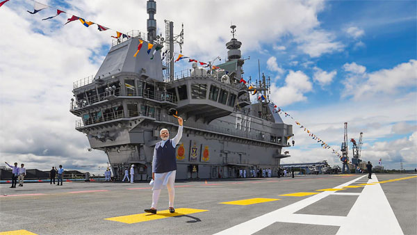 Words will not be able to describe...PM Modi shares video of commissioning of INS Vikrant