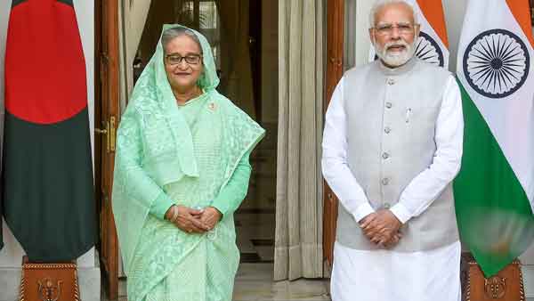 PM Modi holds bilateral talk with Bangladesh PM Hasina at Hyderabad House