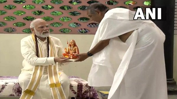 PM Modi visits Adi Shankara's birthplace in Kerala [Photos]