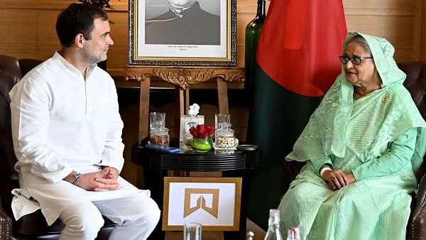 Rahul Gandhi meets Bangladesh PM Hasina