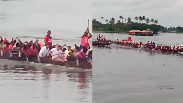 On camera: Rahul Gandhi participates in snake boat race In Kerala, video goes viral