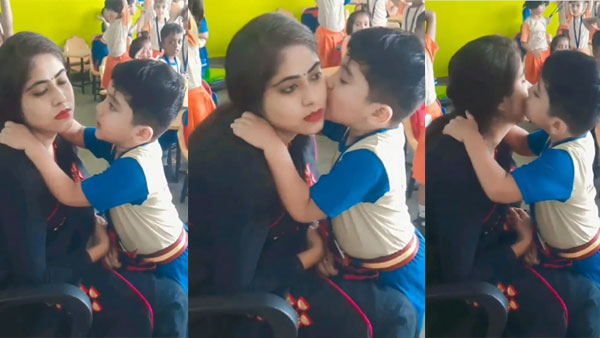 From sorries to hugs to kisses: Things this little boy did to get ma'am's apology! (Watch viral video)