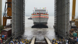 India launches Taragiri, the third stealth frigate under P17A