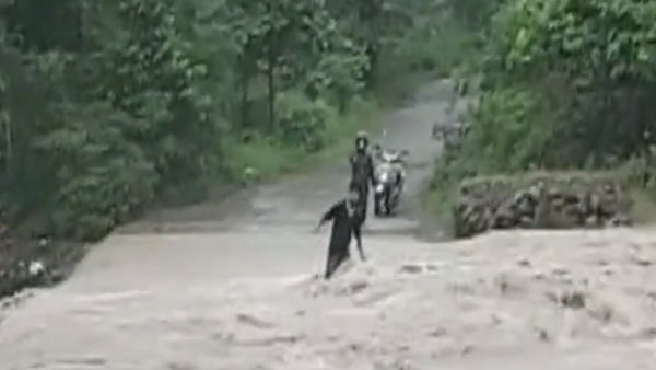 Caught on cam: Man swept away in river in Uttarakhand