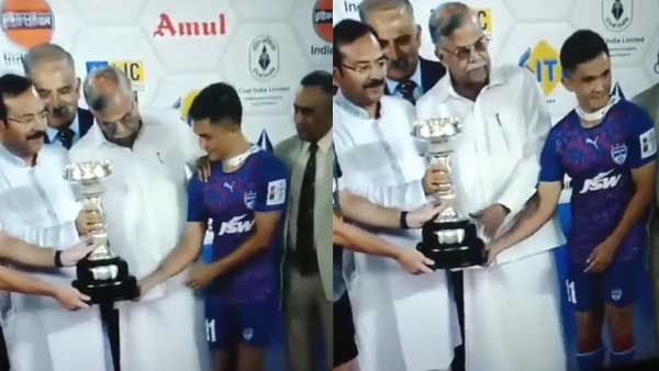 Bengal Governor pushes Sunil Chhetri aside: Twitter users demand apology