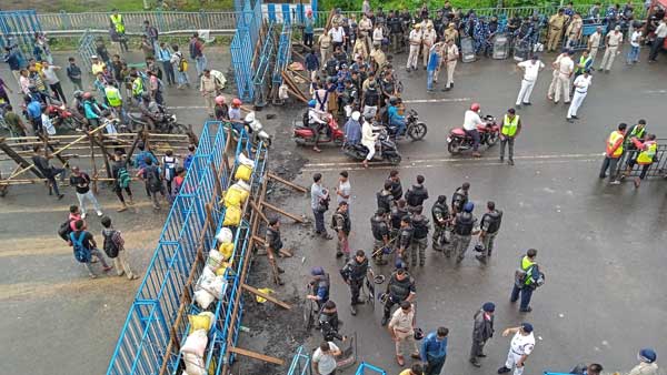 Nabanna march: Bengal BJP-police clash during protest march against TMC govt; several detained