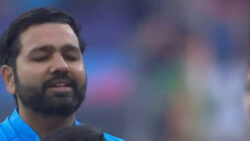 Watch: Rohit Sharma gets emotional during National Anthem