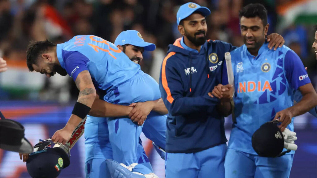 Watch: Emotions galore as Rohit lifts Kohli in celebration