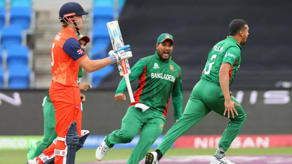 T20 WC: Taskin leads Bangladesh's 9-run win over Netherlands