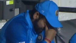 Watch: 'Broken' Rohit Sharma in tears after India's T20 WC semis exit