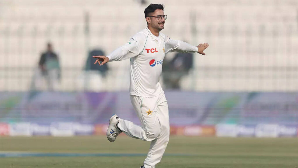 Abrar Ahmed takes seven on debut as England all out for 281