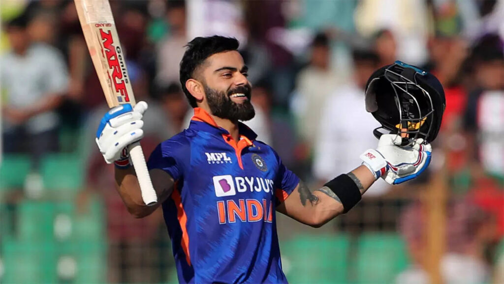 Kohli slams 72nd int'l ton, surpasses Ponting to go second behind Tendulkar