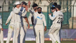 2nd Test: New Zealand spinners strike after Saud hundred in Karachi