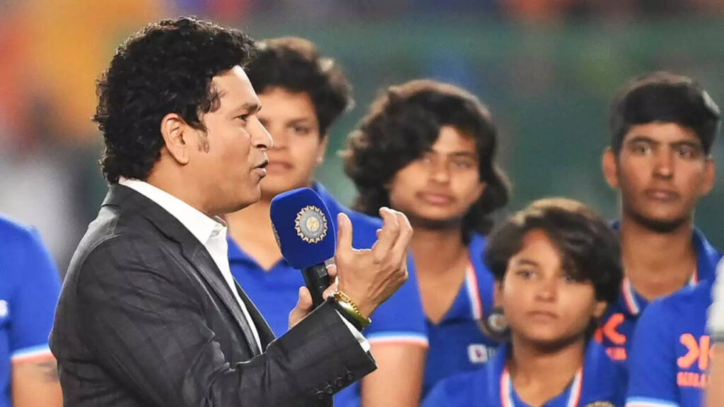 Watch: Tendulkar felicitates U19 Women's T20 WC-winning team