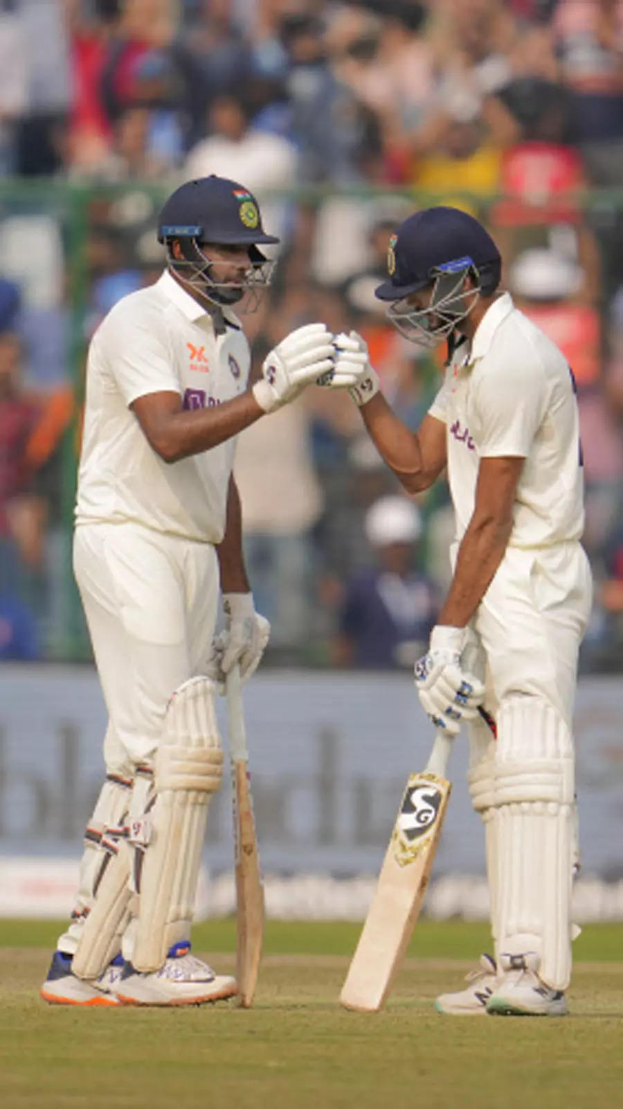 In Pics: Axar, Ashwin rescue India after Lyon blows