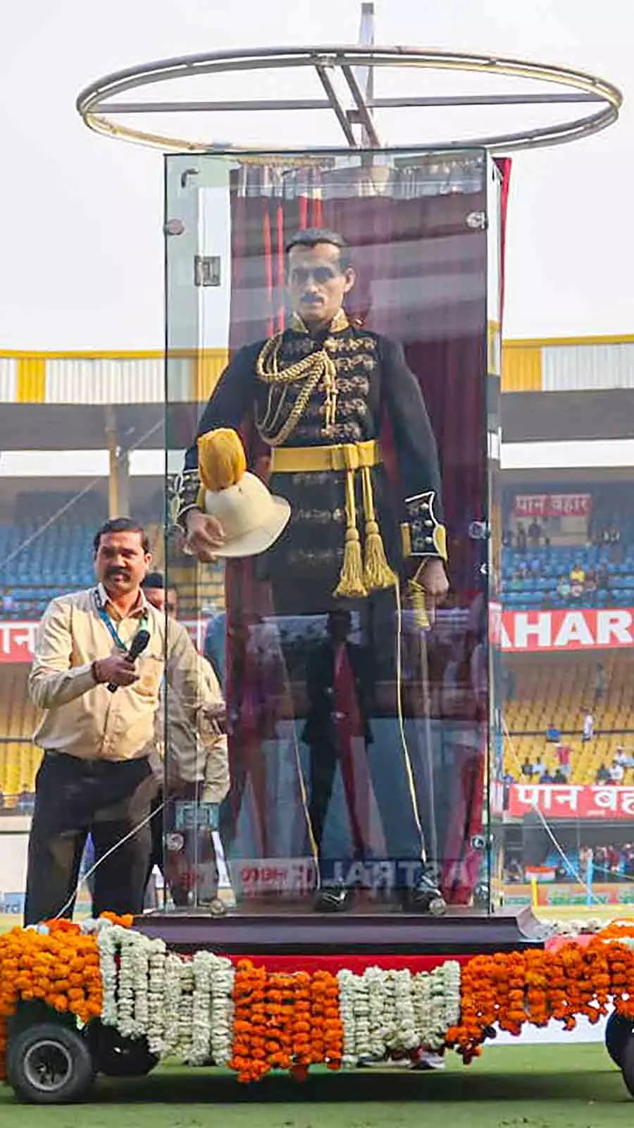 In Pics: CK Nayudu's statue unveiled at Holkar Stadium